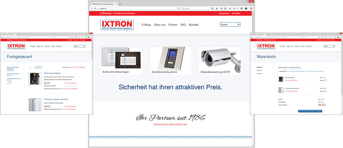Screenshots von ixtron.ch